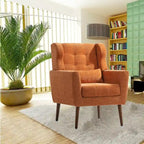 Fauteuil d'appoint rembourré en chenille, une place, 7 coloris