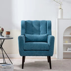 Fauteuil d'appoint rembourré en chenille, une place, 7 coloris