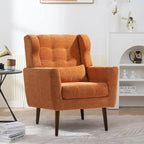 Fauteuil d'appoint rembourré en chenille, une place, 7 coloris