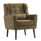 Fauteuil d'appoint rembourré en chenille, une place, 7 coloris