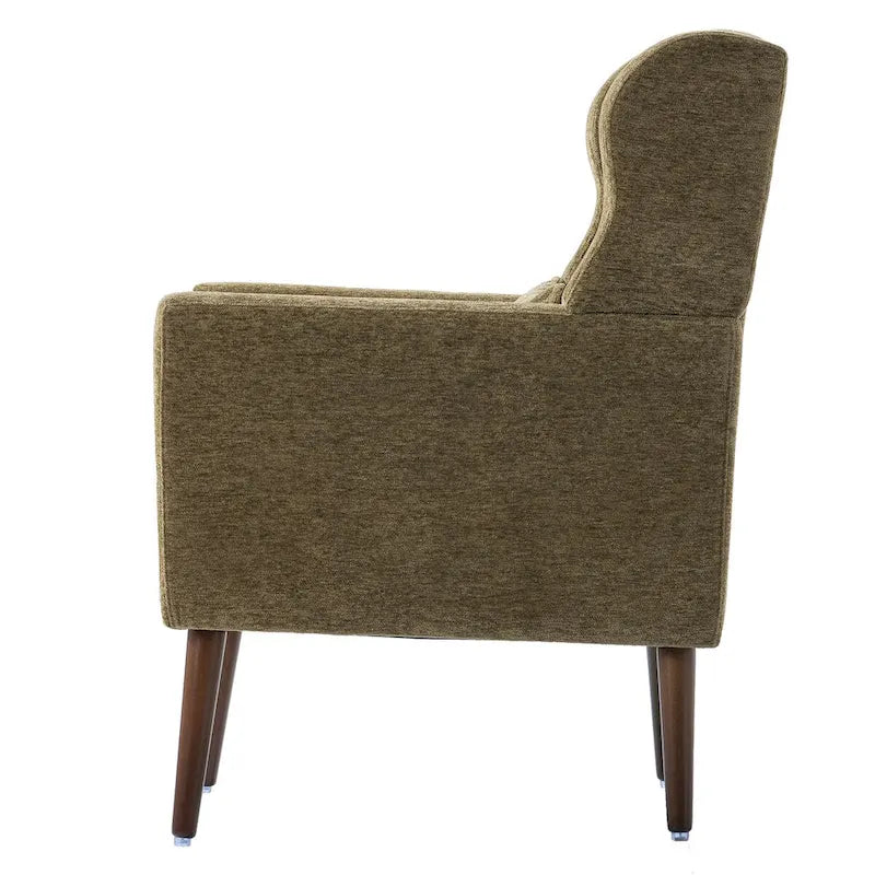 Fauteuil d'appoint rembourré en chenille, une place, 7 coloris