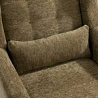 Fauteuil d'appoint rembourré en chenille, une place, 7 coloris