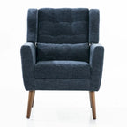 Fauteuil d'appoint rembourré en chenille, une place, 7 coloris