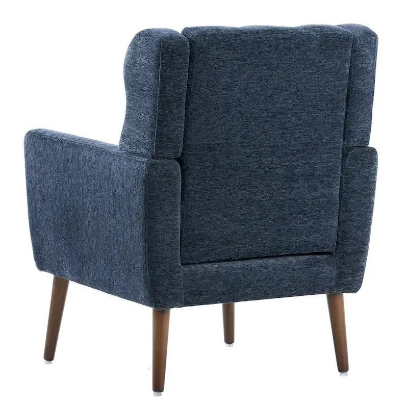 Fauteuil d'appoint rembourré en chenille, une place, 7 coloris