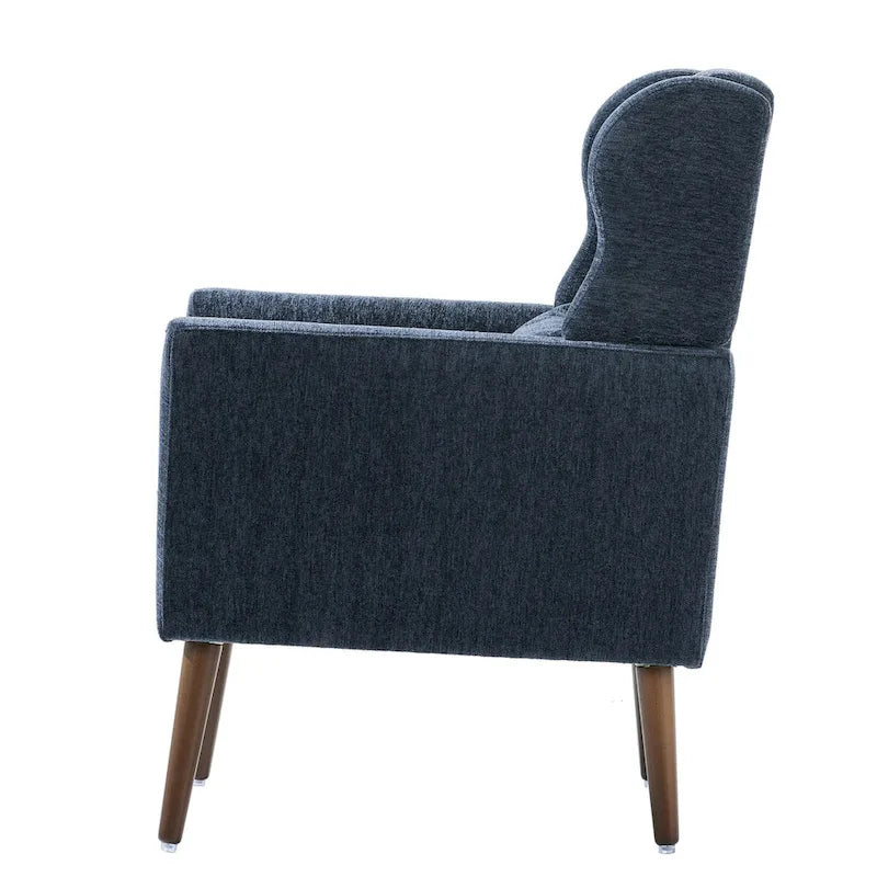 Fauteuil d'appoint rembourré en chenille, une place, 7 coloris