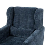 Fauteuil d'appoint rembourré en chenille, une place, 7 coloris