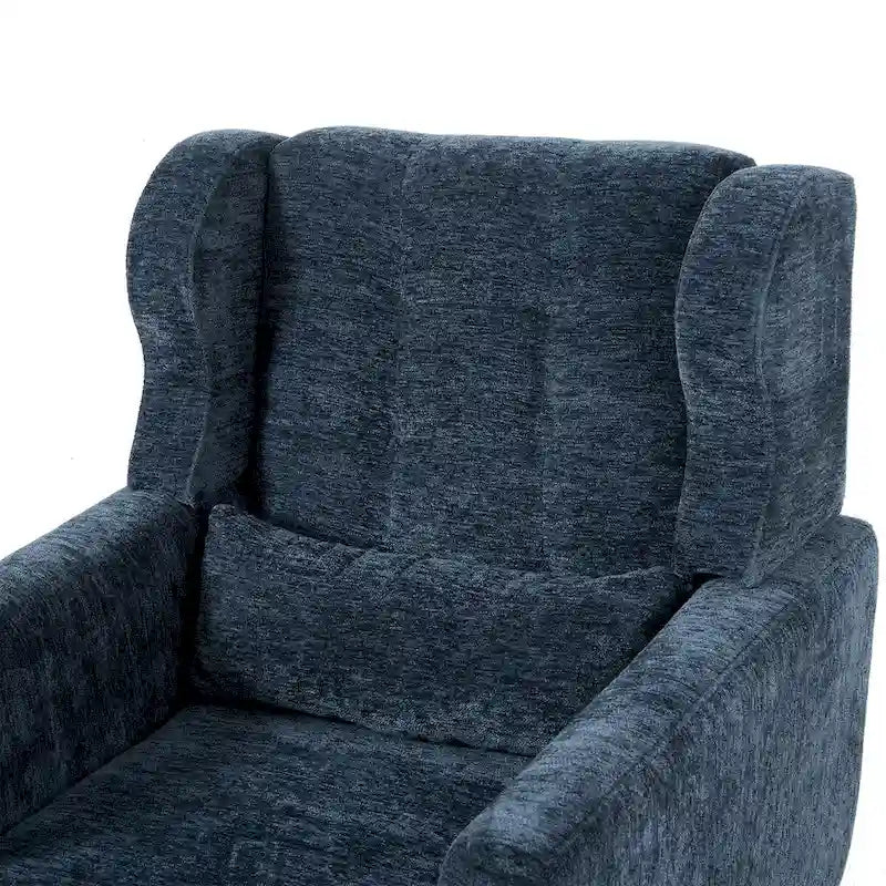 Fauteuil d'appoint rembourré en chenille, une place, 7 coloris