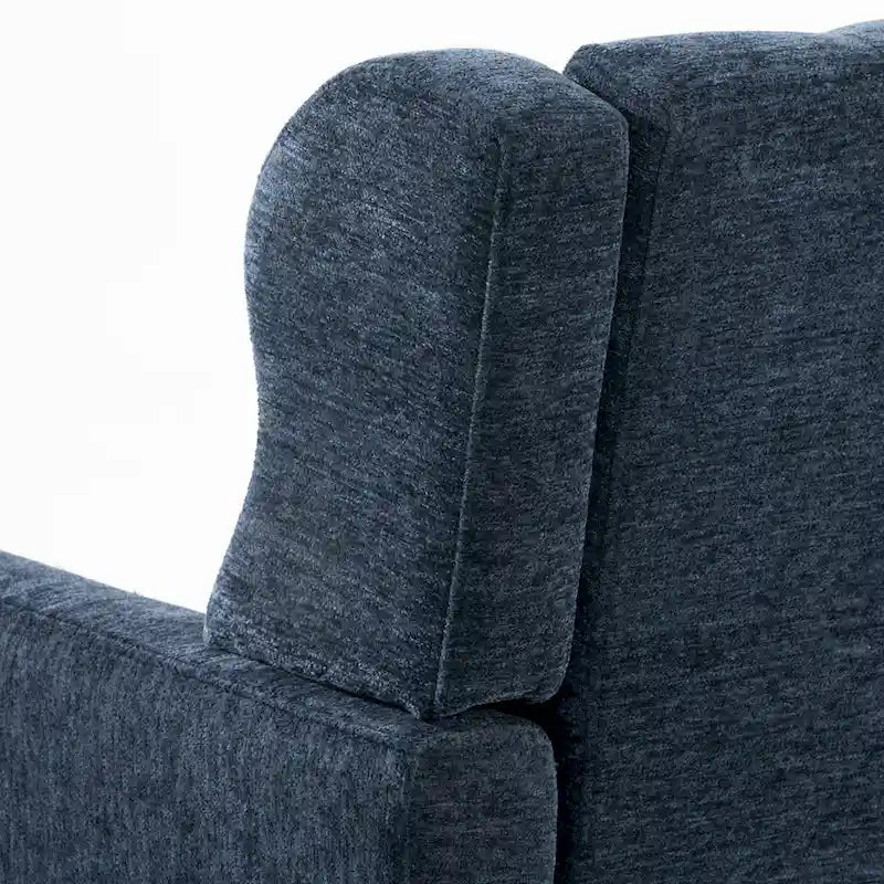 Fauteuil d'appoint rembourré en chenille, une place, 7 coloris