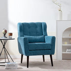 Fauteuil d'appoint rembourré en chenille, une place, 7 coloris