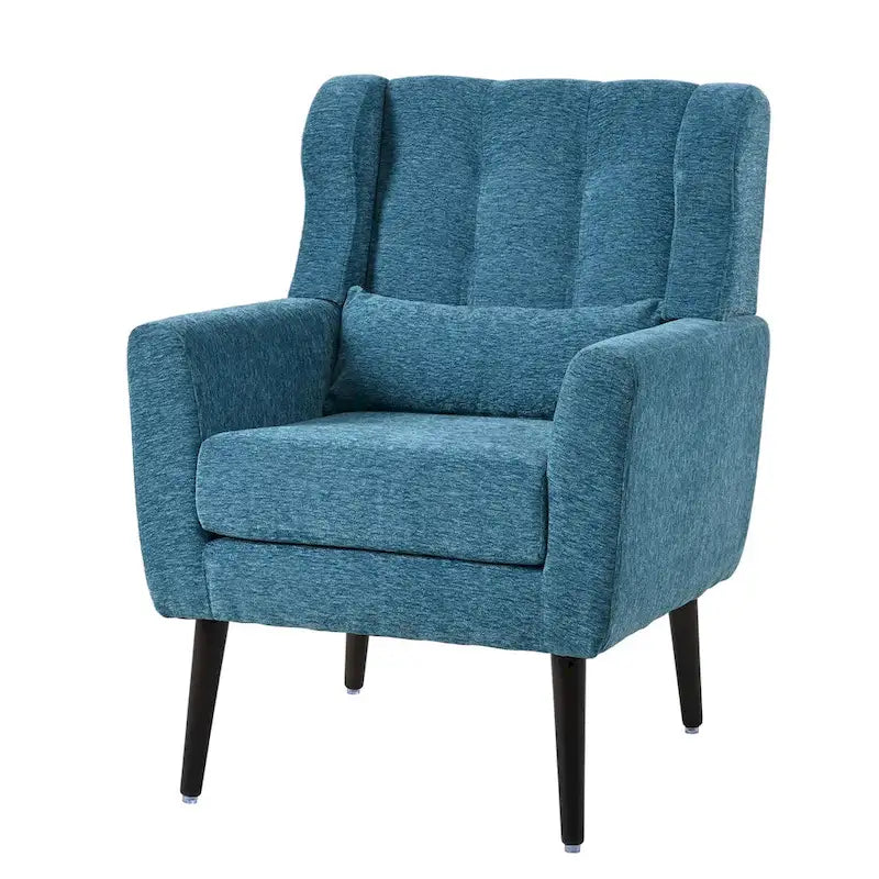 Fauteuil d'appoint rembourré en chenille, une place, 7 coloris