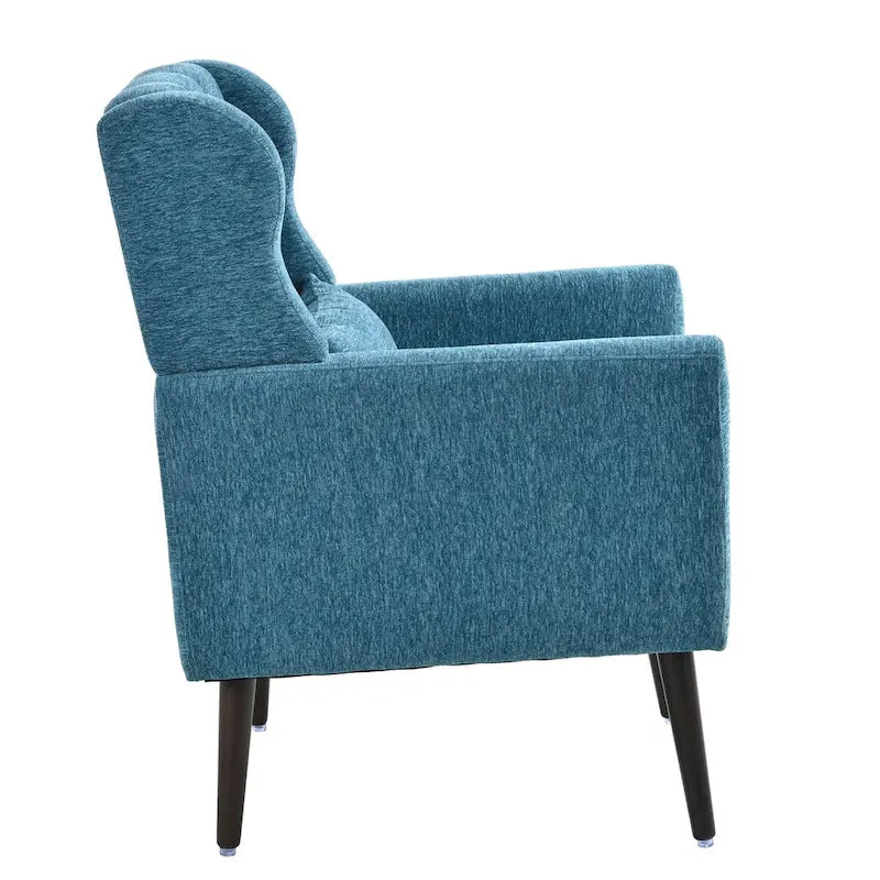 Fauteuil d'appoint rembourré en chenille, une place, 7 coloris