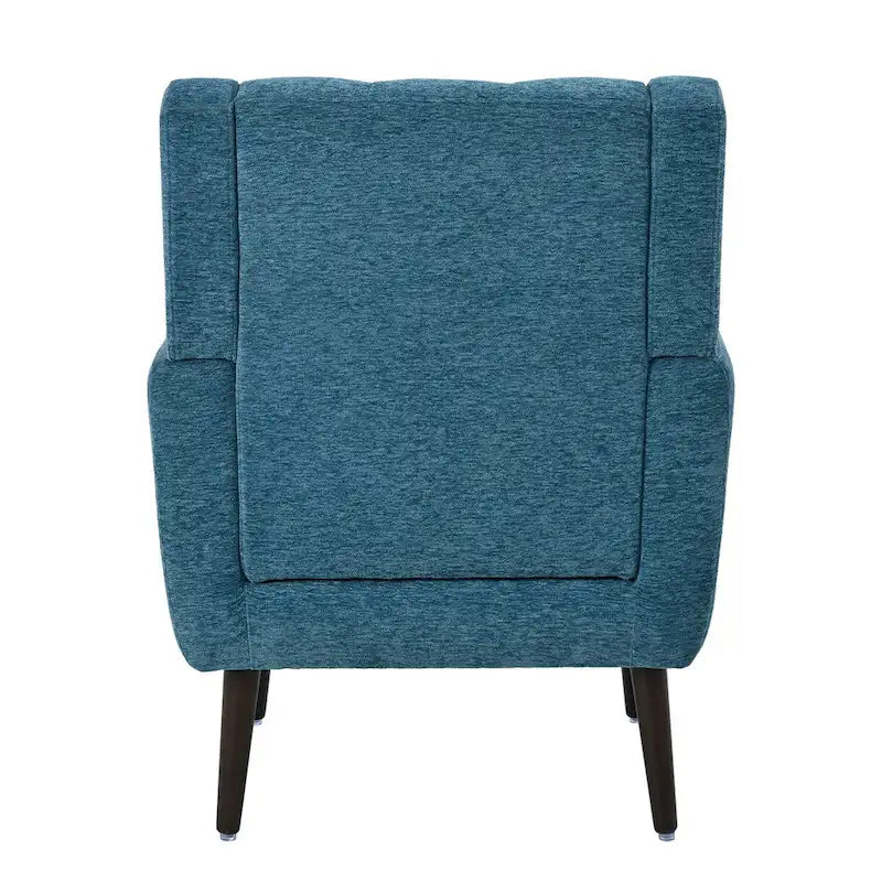 Fauteuil d'appoint rembourré en chenille, une place, 7 coloris