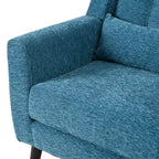 Fauteuil d'appoint rembourré en chenille, une place, 7 coloris
