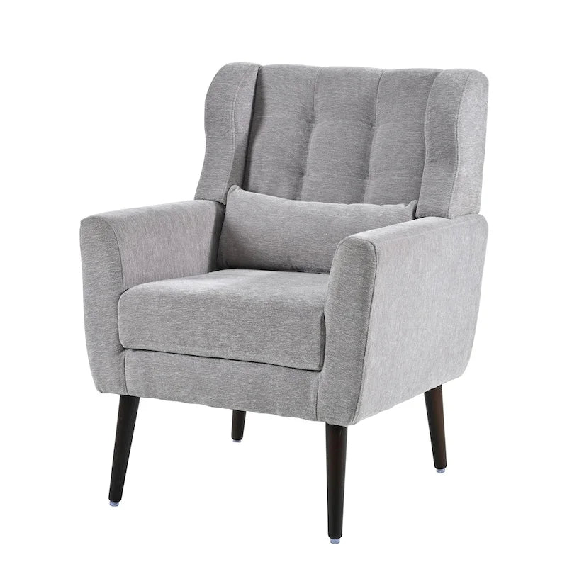 Fauteuil d'appoint rembourré en chenille, une place, 7 coloris