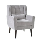 Fauteuil d'appoint rembourré en chenille, une place, 7 coloris