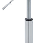Tabouret à roulettes sans dossier, en similicuir, blanc et noir, une pièce