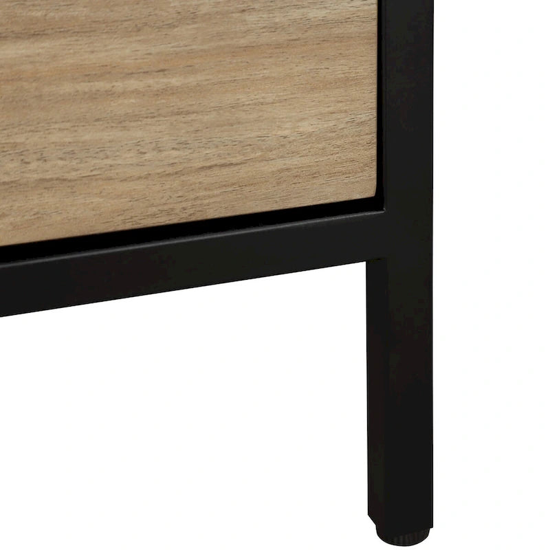 Commode de rangement à 3 tiroirs Chêne / Blanc, 1 personne