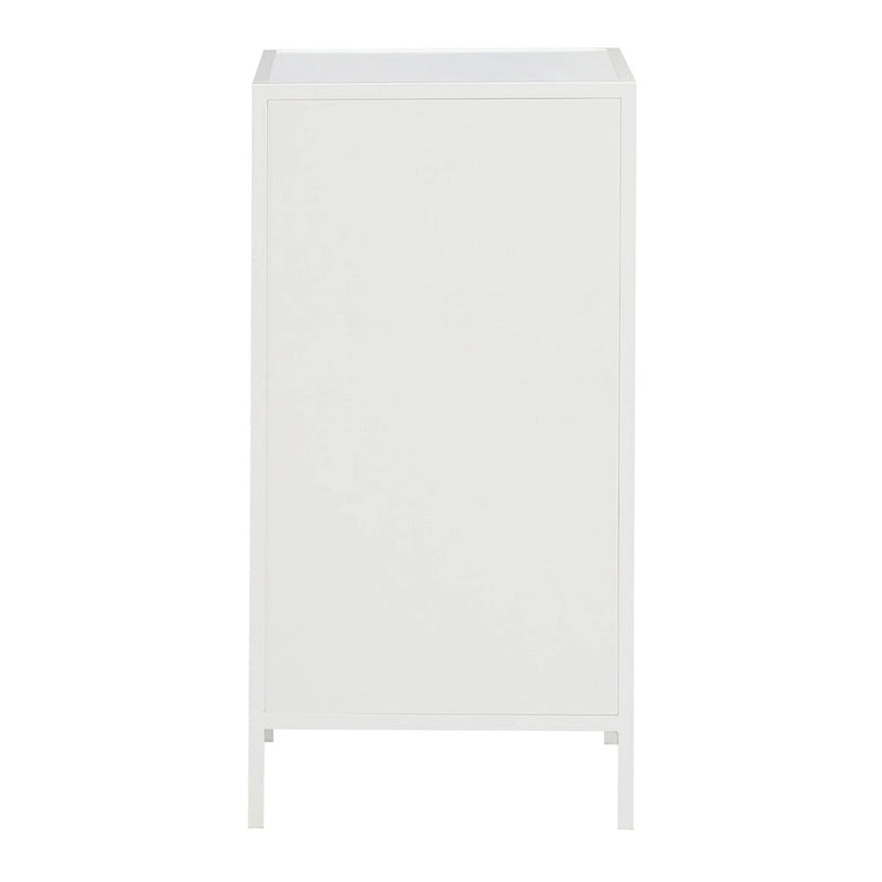 Commode de rangement à 3 tiroirs Chêne / Blanc, 1 personne