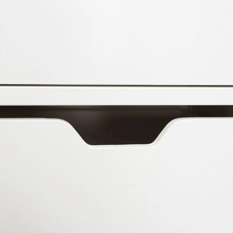 Commode de rangement à 3 tiroirs Chêne / Blanc, 1 personne