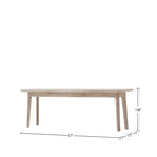 Banc en bois d'acacia gris et brun clair, acier brossé, 2-3 places