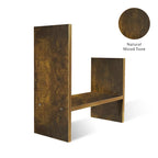 Organisateur de bureau en bois réglable à 2 compartiments, noir/beige/blanc/marron, pour 1 personne