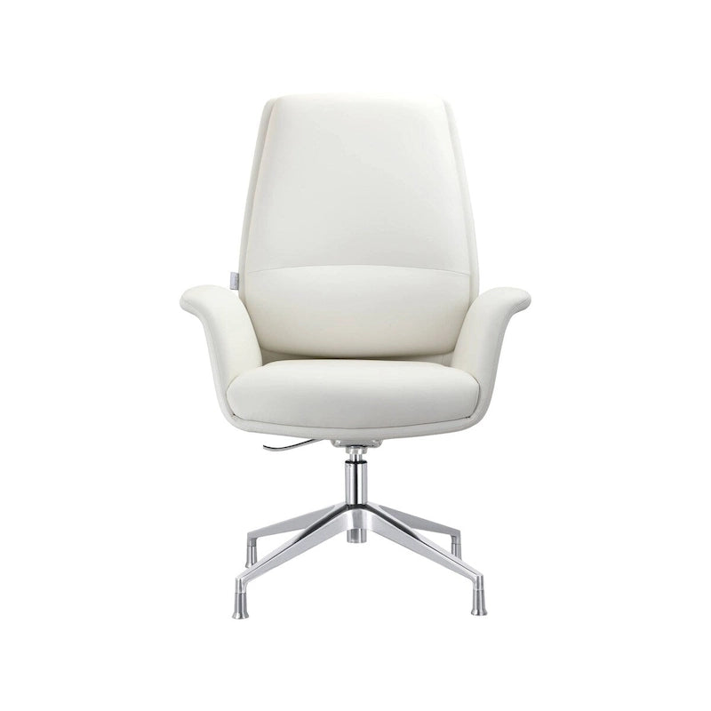 Fauteuil de bureau pivotant en similicuir à hauteur réglable – Siège simple (blanc/noir/gris/marron)