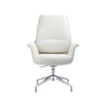 Fauteuil de bureau pivotant en similicuir à hauteur réglable – Siège simple (blanc/noir/gris/marron)