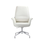 Fauteuil de bureau pivotant en similicuir à hauteur réglable – Siège simple (blanc/noir/gris/marron)