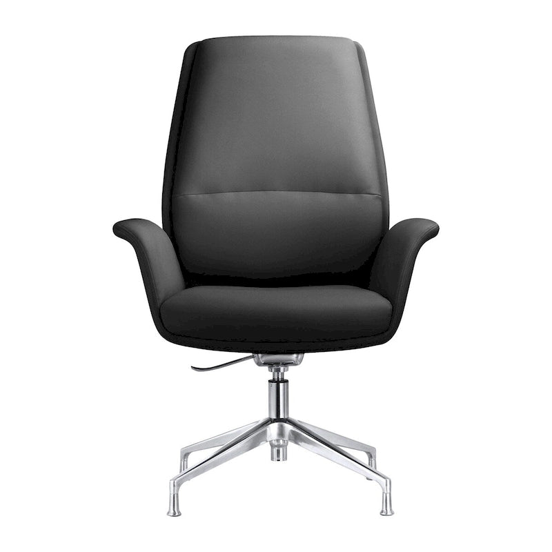 Fauteuil de bureau pivotant en similicuir à hauteur réglable – Siège simple (blanc/noir/gris/marron)