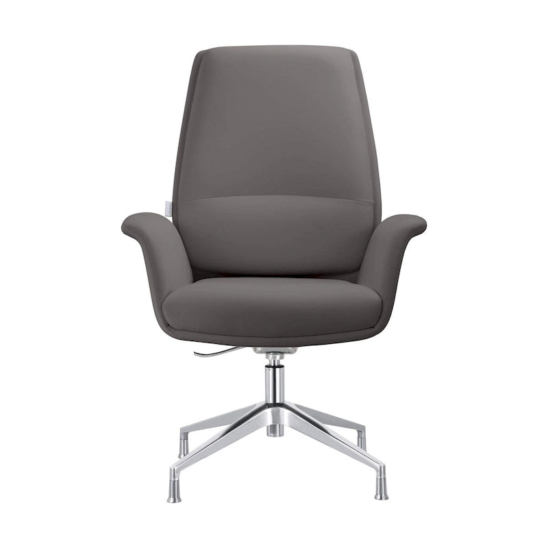 Fauteuil de bureau pivotant en similicuir à hauteur réglable – Siège simple (blanc/noir/gris/marron)