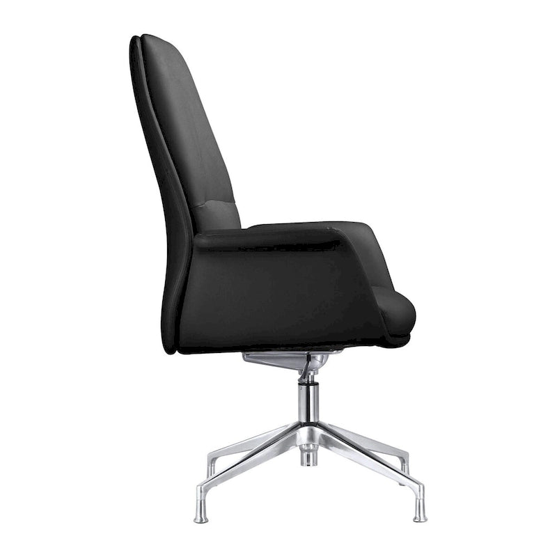 Fauteuil de bureau pivotant en similicuir à hauteur réglable – Siège simple (blanc/noir/gris/marron)
