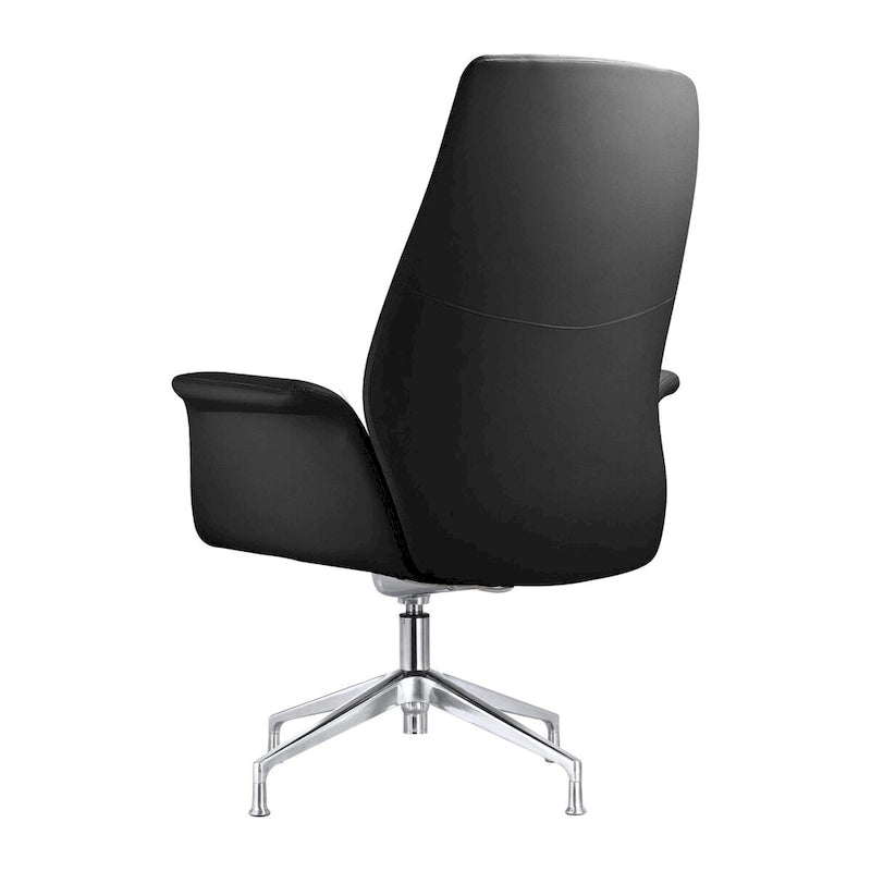 Fauteuil de bureau pivotant en similicuir à hauteur réglable – Siège simple (blanc/noir/gris/marron)