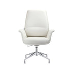 Fauteuil de bureau pivotant en similicuir à hauteur réglable – Siège simple (blanc/noir/gris/marron)