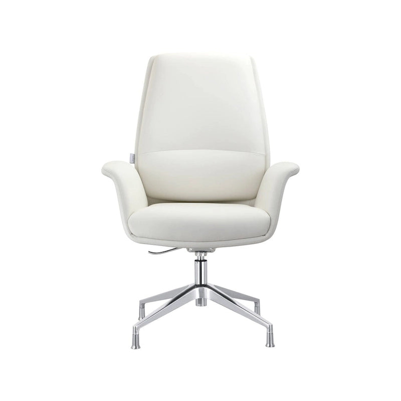 Fauteuil de bureau pivotant en similicuir à hauteur réglable – Siège simple (blanc/noir/gris/marron)