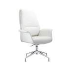 Fauteuil de bureau pivotant en similicuir à hauteur réglable – Siège simple (blanc/noir/gris/marron)