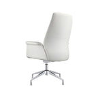 Fauteuil de bureau pivotant en similicuir à hauteur réglable – Siège simple (blanc/noir/gris/marron)