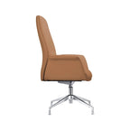 Fauteuil de bureau pivotant en similicuir à hauteur réglable – Siège simple (blanc/noir/gris/marron)