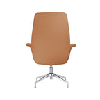 Fauteuil de bureau pivotant en similicuir à hauteur réglable – Siège simple (blanc/noir/gris/marron)