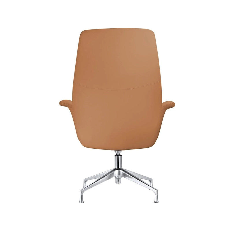 Fauteuil de bureau pivotant en similicuir à hauteur réglable – Siège simple (blanc/noir/gris/marron)