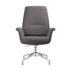 Fauteuil de bureau pivotant en similicuir à hauteur réglable – Siège simple (blanc/noir/gris/marron)