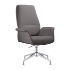 Fauteuil de bureau pivotant en similicuir à hauteur réglable – Siège simple (blanc/noir/gris/marron)