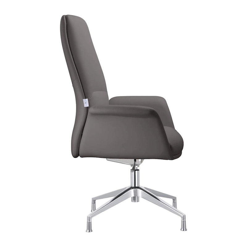 Fauteuil de bureau pivotant en similicuir à hauteur réglable – Siège simple (blanc/noir/gris/marron)