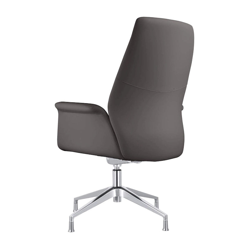 Fauteuil de bureau pivotant en similicuir à hauteur réglable – Siège simple (blanc/noir/gris/marron)
