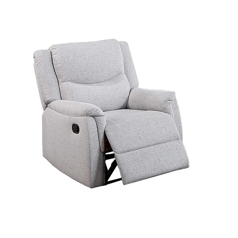 Fauteuil inclinable manuel, gris foncé / os sincère, une place