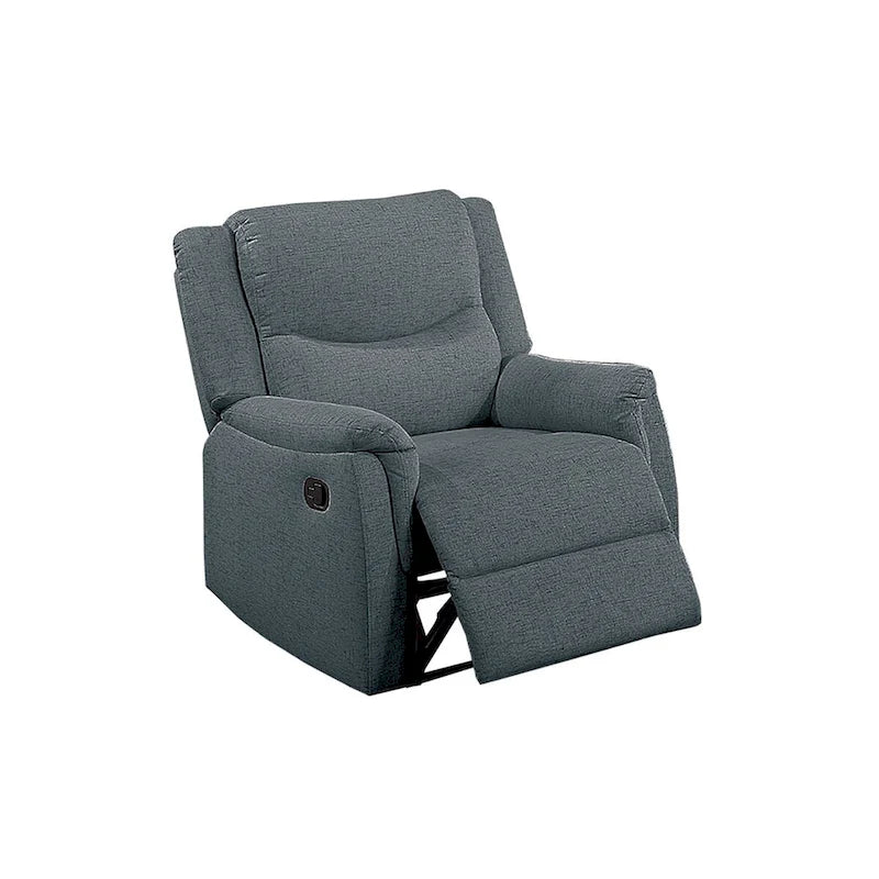 Fauteuil inclinable manuel, gris foncé / os sincère, une place
